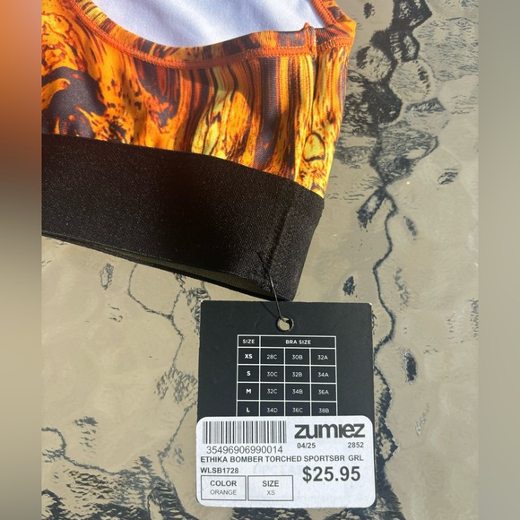 XS Ethika Bomber Torched Sports Bra Size XS - Picture 4 of 5